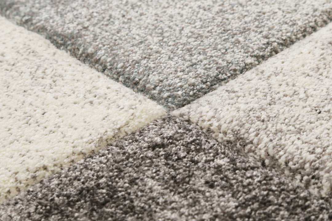 MIRAGE Teppich silber Kurzflor rechteckig