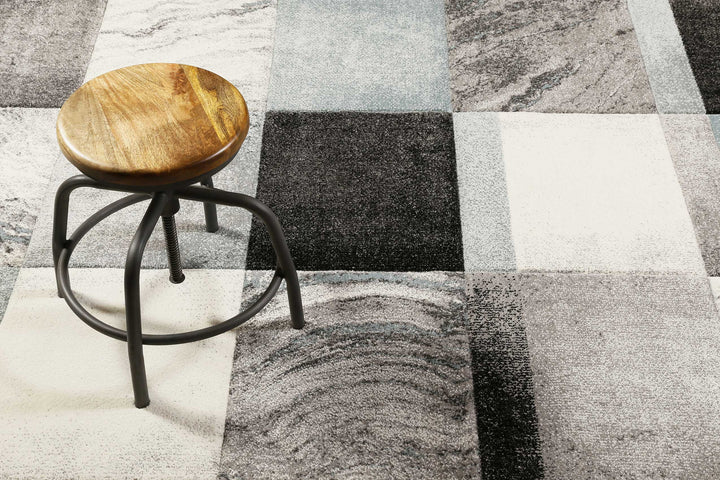 MIRAGE Teppich silber Kurzflor rechteckig