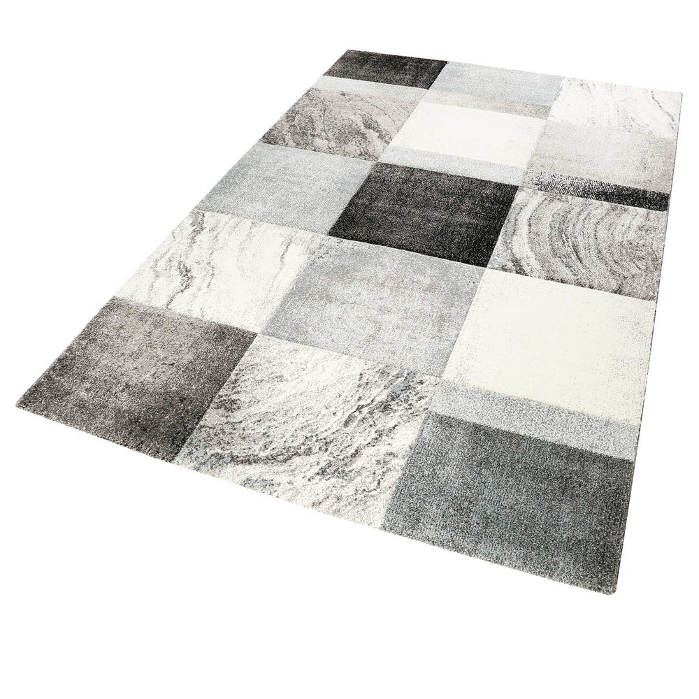 MIRAGE Teppich silber Kurzflor rechteckig