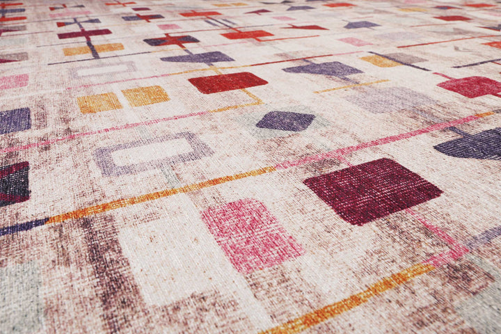 Monor Beach Teppich beige Kurzflor rechteckig