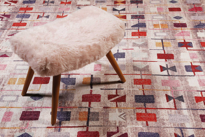 Monor Beach Teppich beige Kurzflor rechteckig