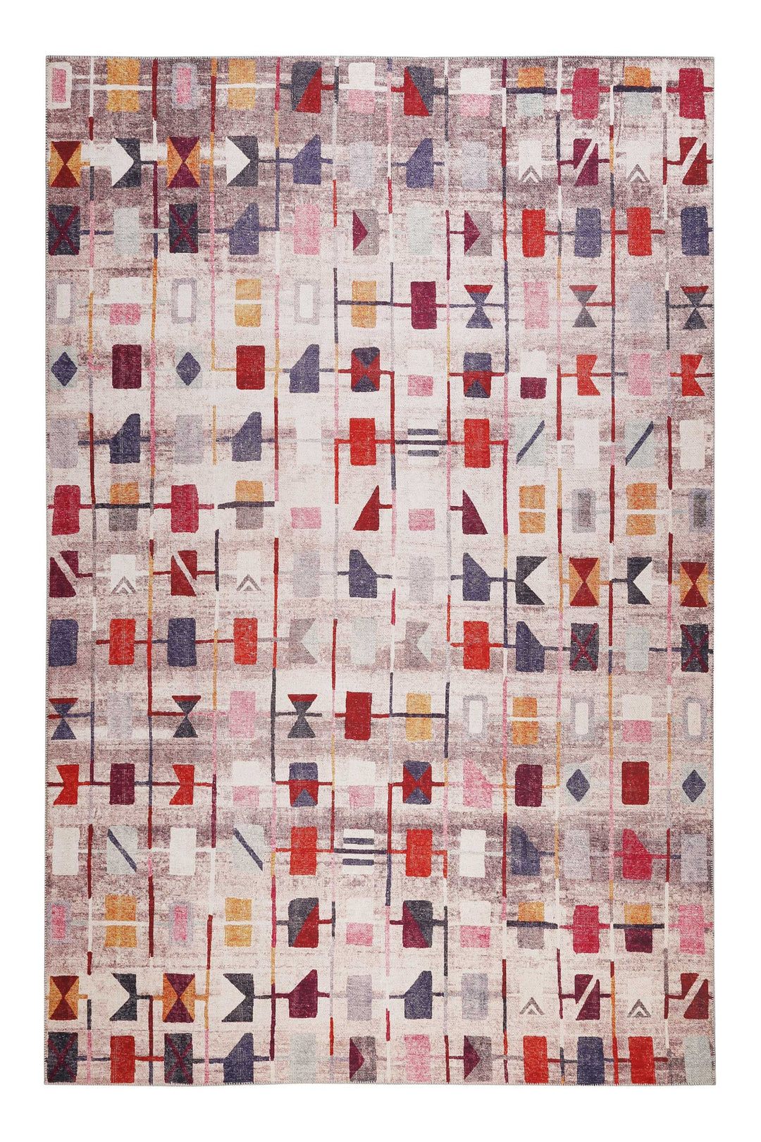 Monor Beach Teppich beige Kurzflor rechteckig