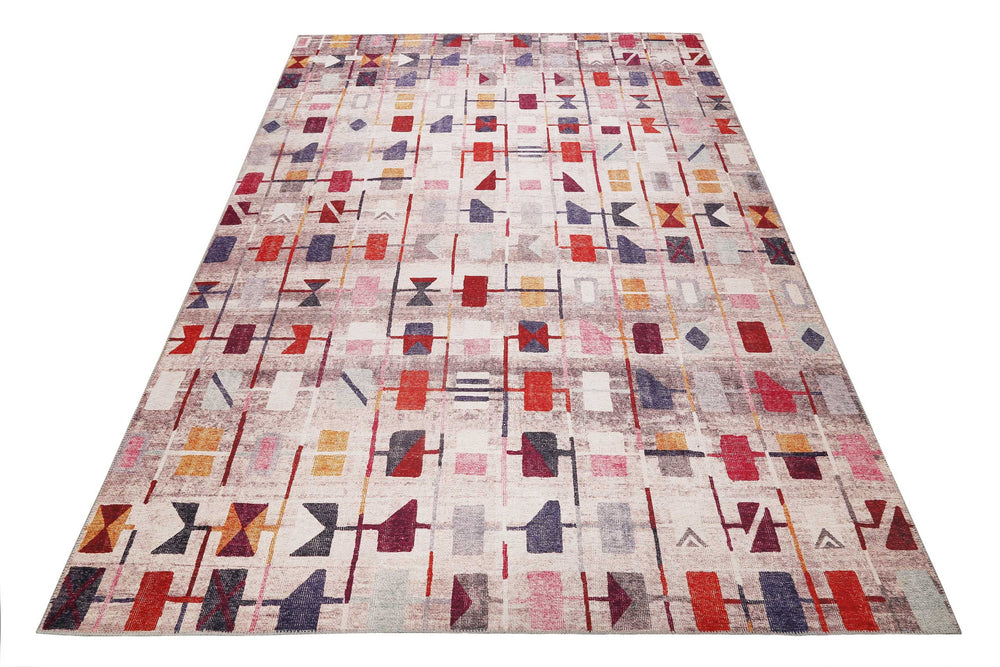 Monor Beach Teppich beige Kurzflor rechteckig