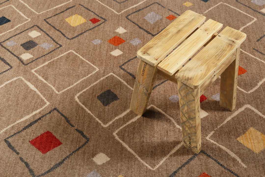 Mont Royal Teppich braun Kurzflor rechteckig