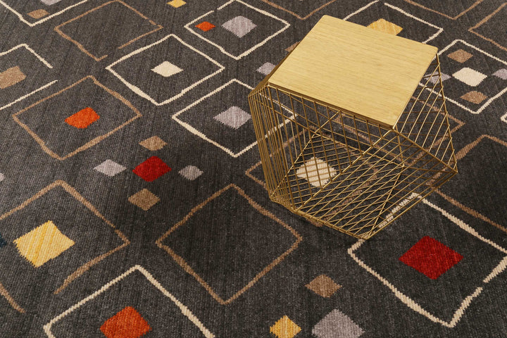 Mont Royal Teppich dunkelgrau Kurzflor rechteckig