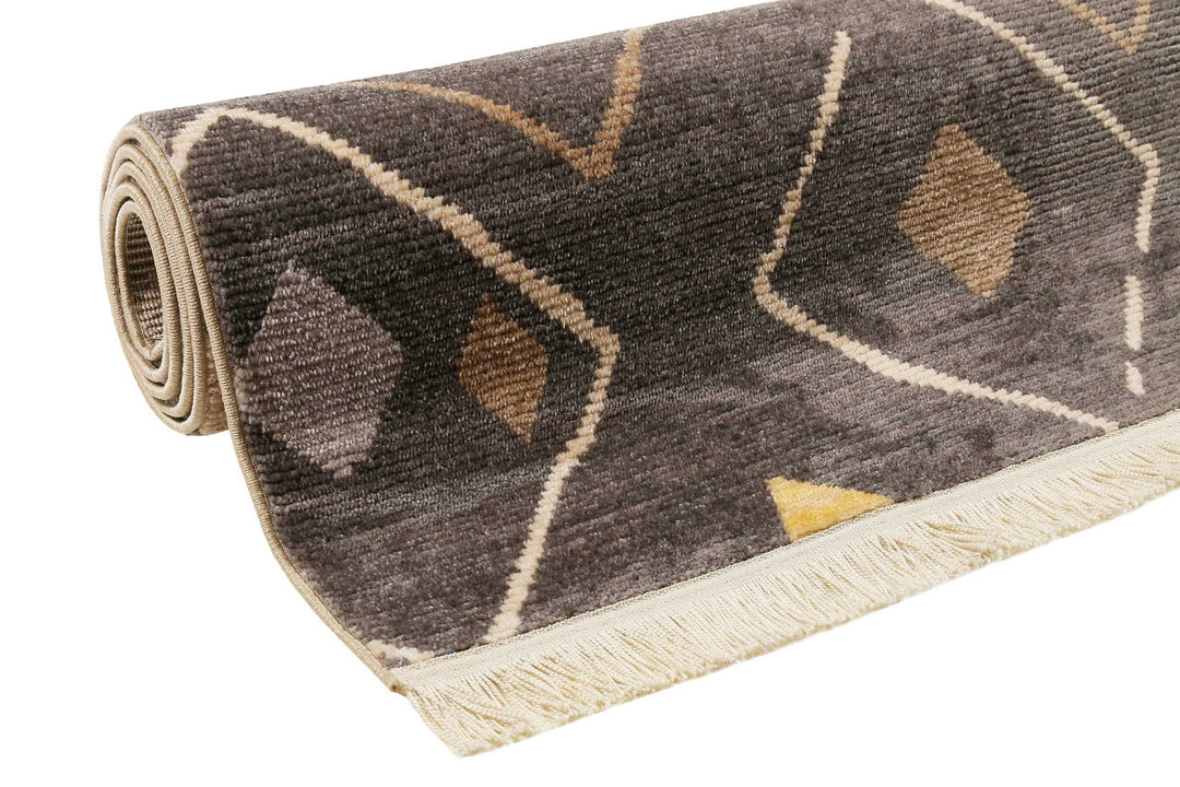 Mont Royal Teppich dunkelgrau Kurzflor rechteckig