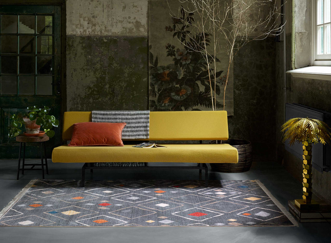 Mont Royal Teppich dunkelgrau Kurzflor rechteckig