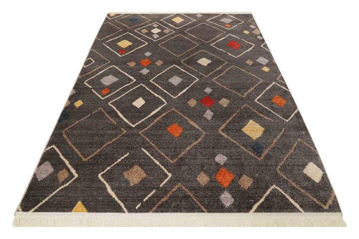 Mont Royal Teppich dunkelgrau Kurzflor rechteckig