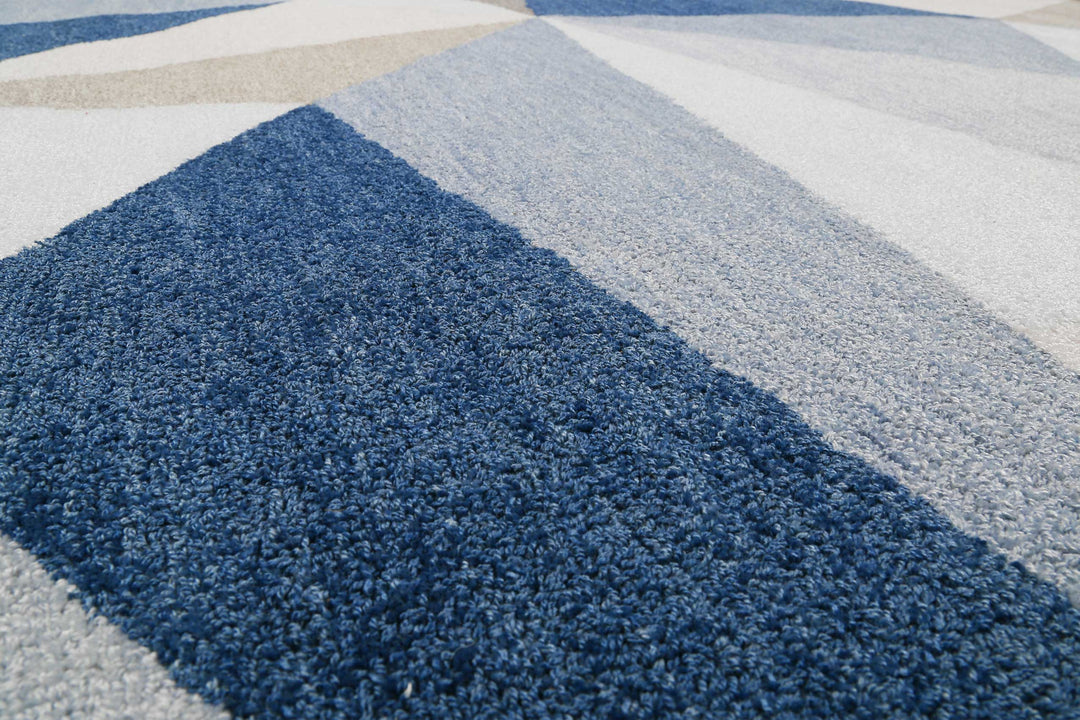 Next Time 2.0 Teppich blau Kurzflor rechteckig