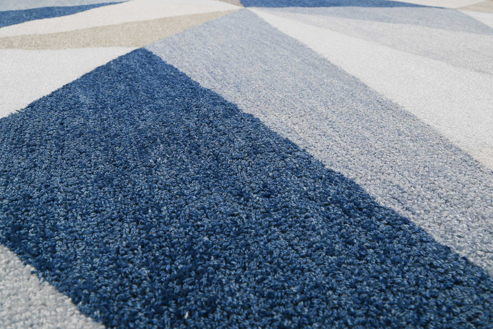 Next Time 2.0 Teppich blau Kurzflor rechteckig