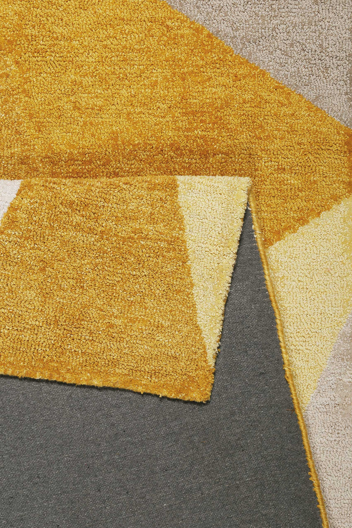 Next Time 2.0 Teppich gelb Kurzflor rechteckig