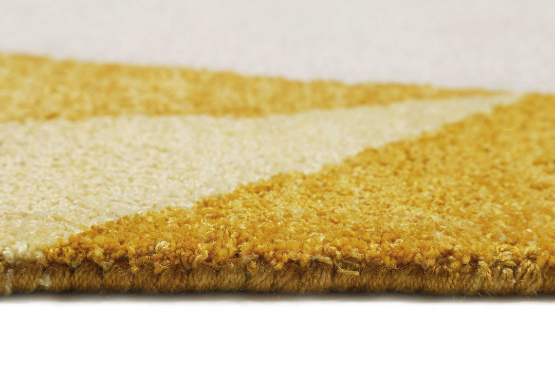 Next Time 2.0 Teppich gelb Kurzflor rechteckig