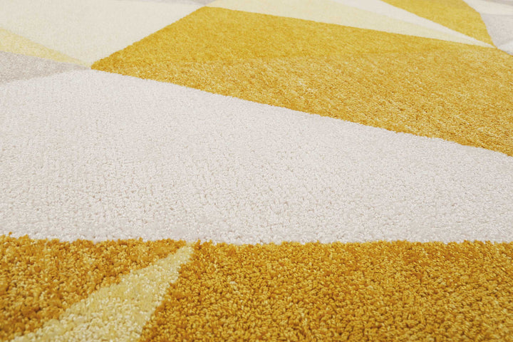 Next Time 2.0 Teppich gelb Kurzflor rechteckig