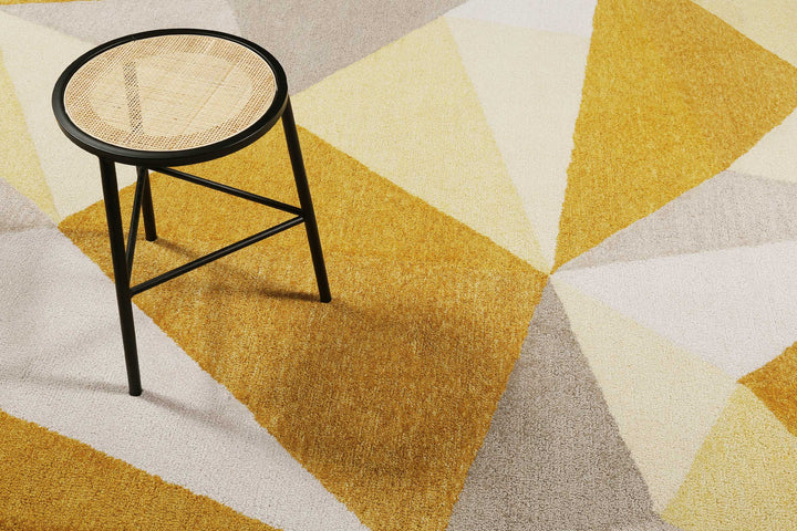 Next Time 2.0 Teppich gelb Kurzflor rechteckig