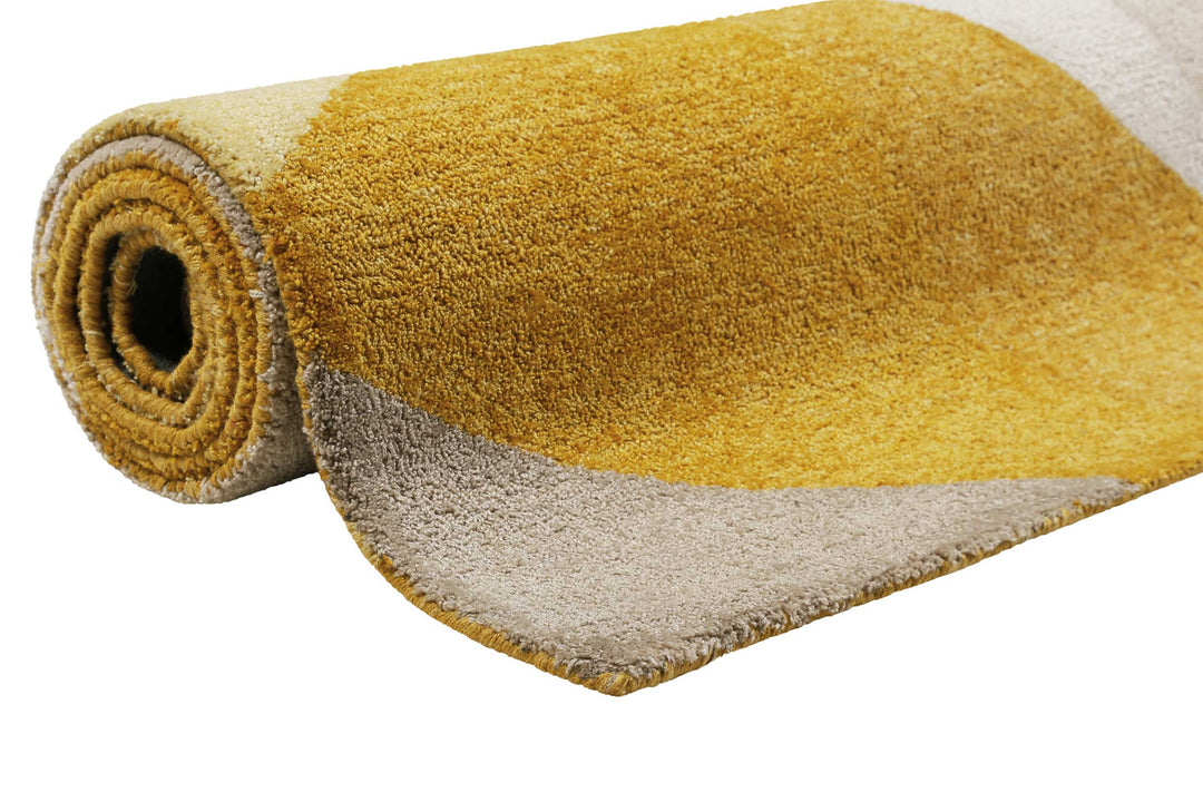 Next Time 2.0 Teppich gelb Kurzflor rechteckig