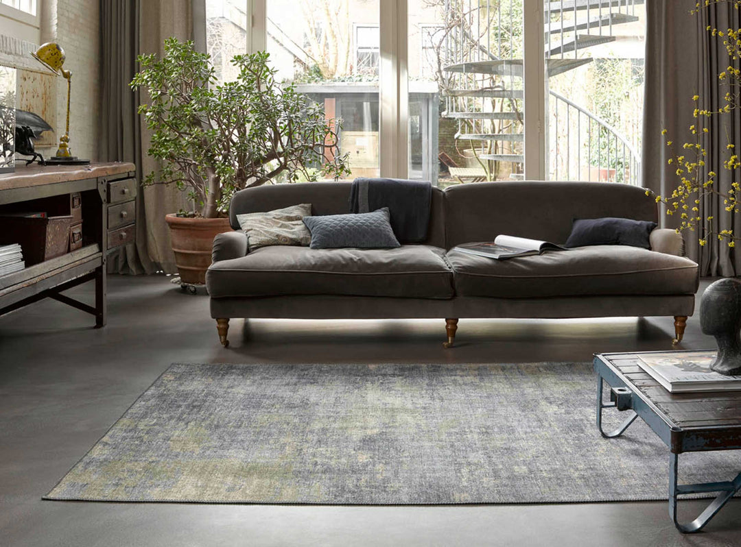 Night Hour Teppich grau Kurzflor rechteckig