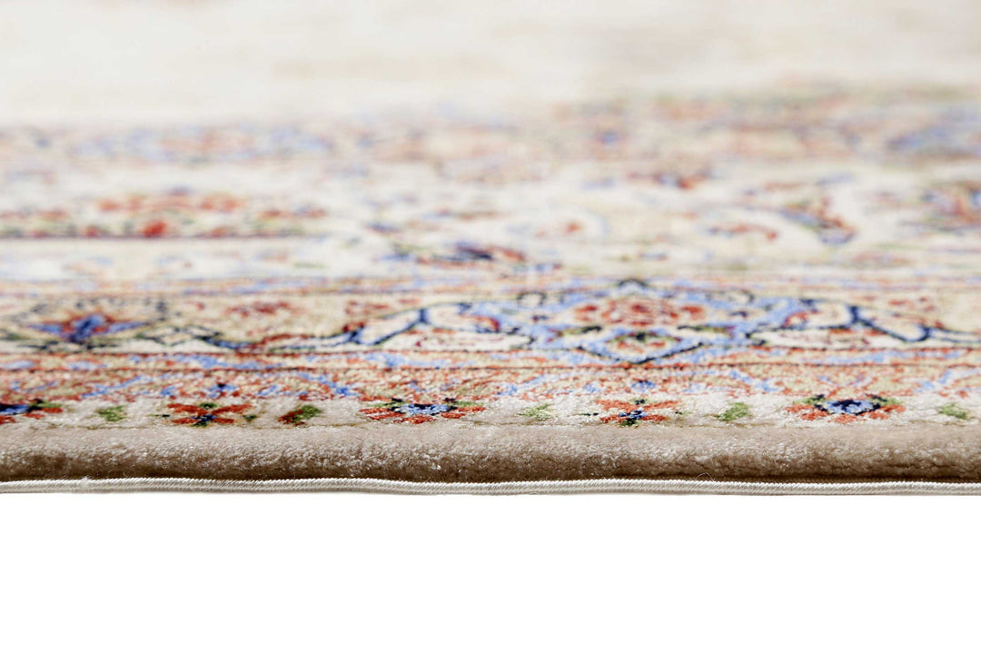 Täbriz Teppich beige Kurzflor rechteckig