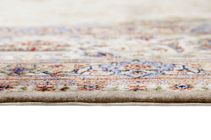 Täbriz Teppich beige Kurzflor rechteckig