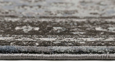 Teppich Grau Schwarz Blau Kurzflor » Oxford « WECONhome