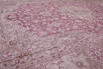Vintage Teppich Grau Beige Rosa » Past Future « WECONhome