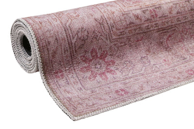 Vintage Teppich Grau Beige Rosa » Past Future « WECONhome