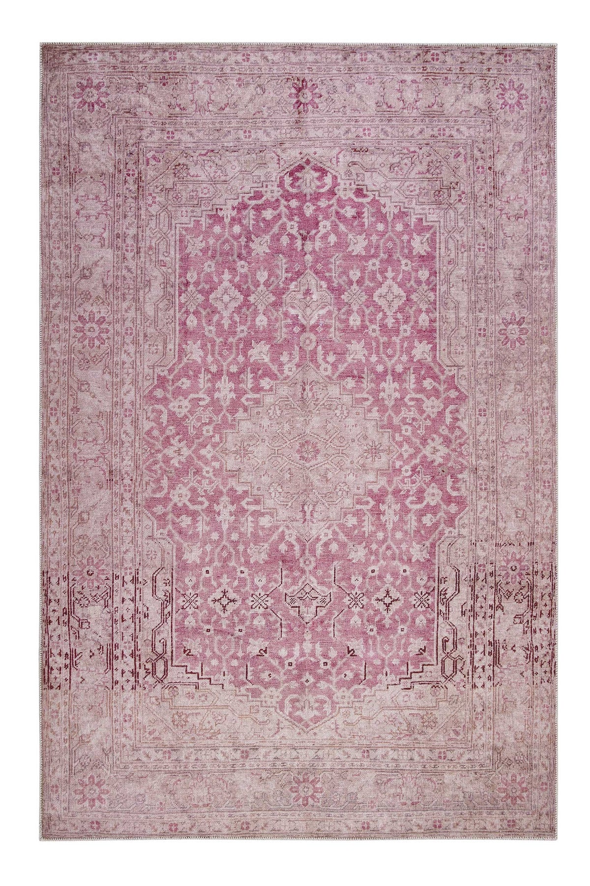 Vintage Teppich Grau Beige Rosa Past FutureWECONhome online kaufen