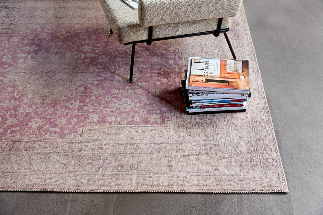 Past Future Teppich beige Kurzflor rechteckig