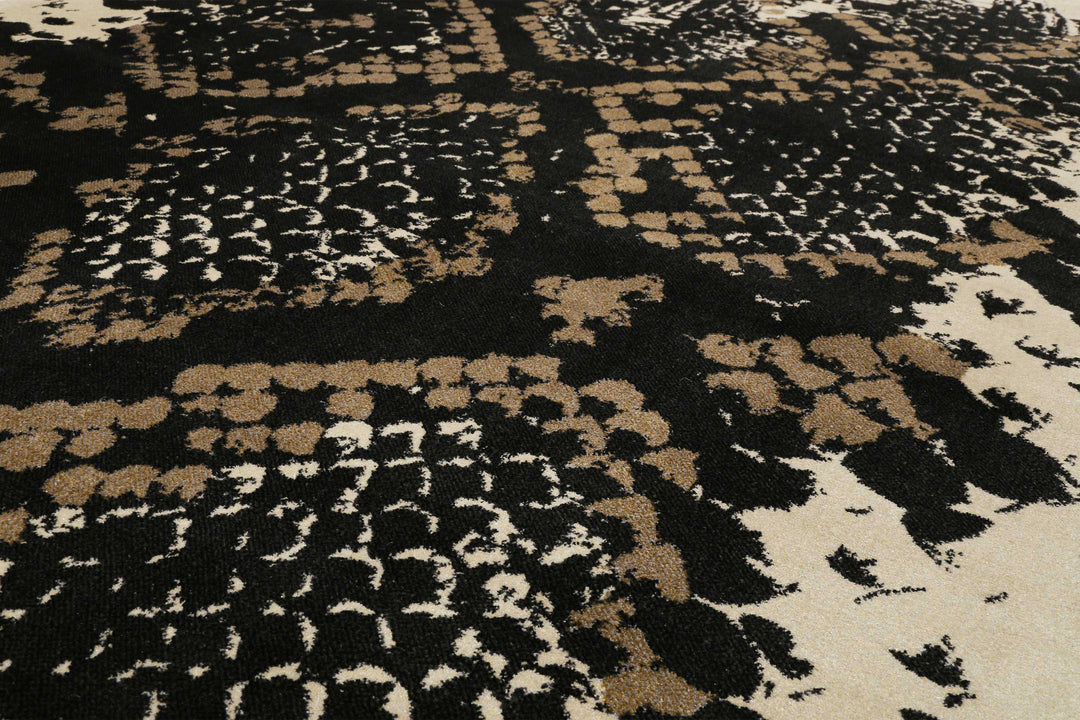 Phyton Teppich braun Kurzflor rechteckig