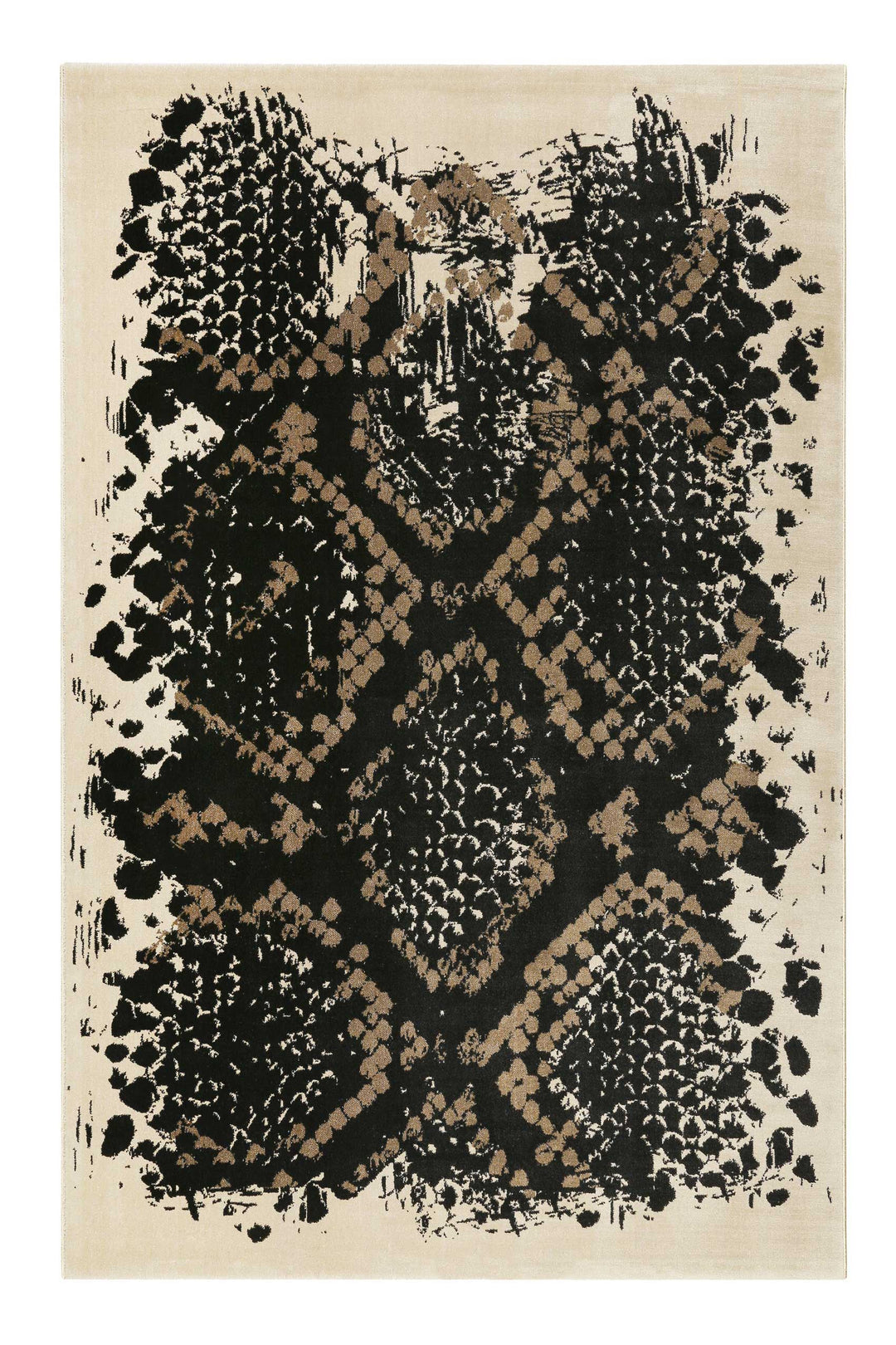 Phyton Teppich braun Kurzflor rechteckig