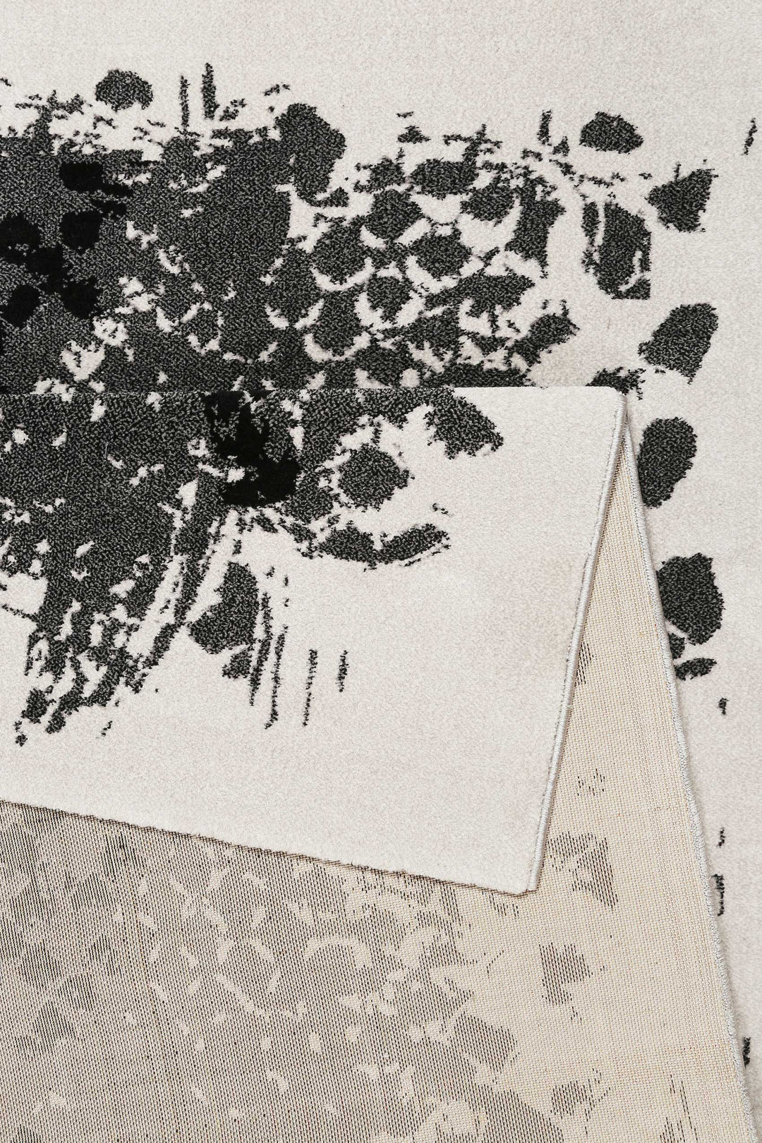 Phyton Teppich grau Kurzflor rechteckig