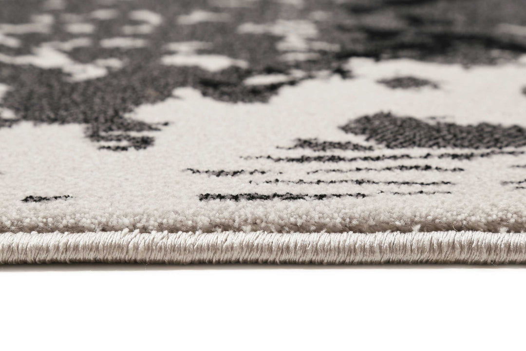 Phyton Teppich grau Kurzflor rechteckig