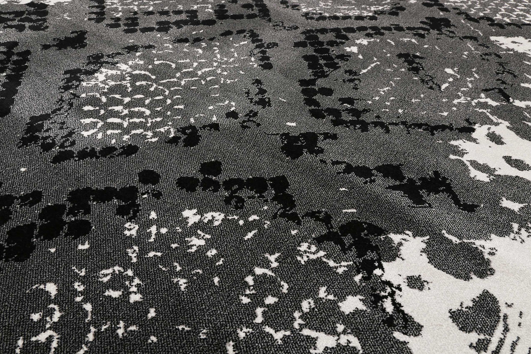 Phyton Teppich grau Kurzflor rechteckig