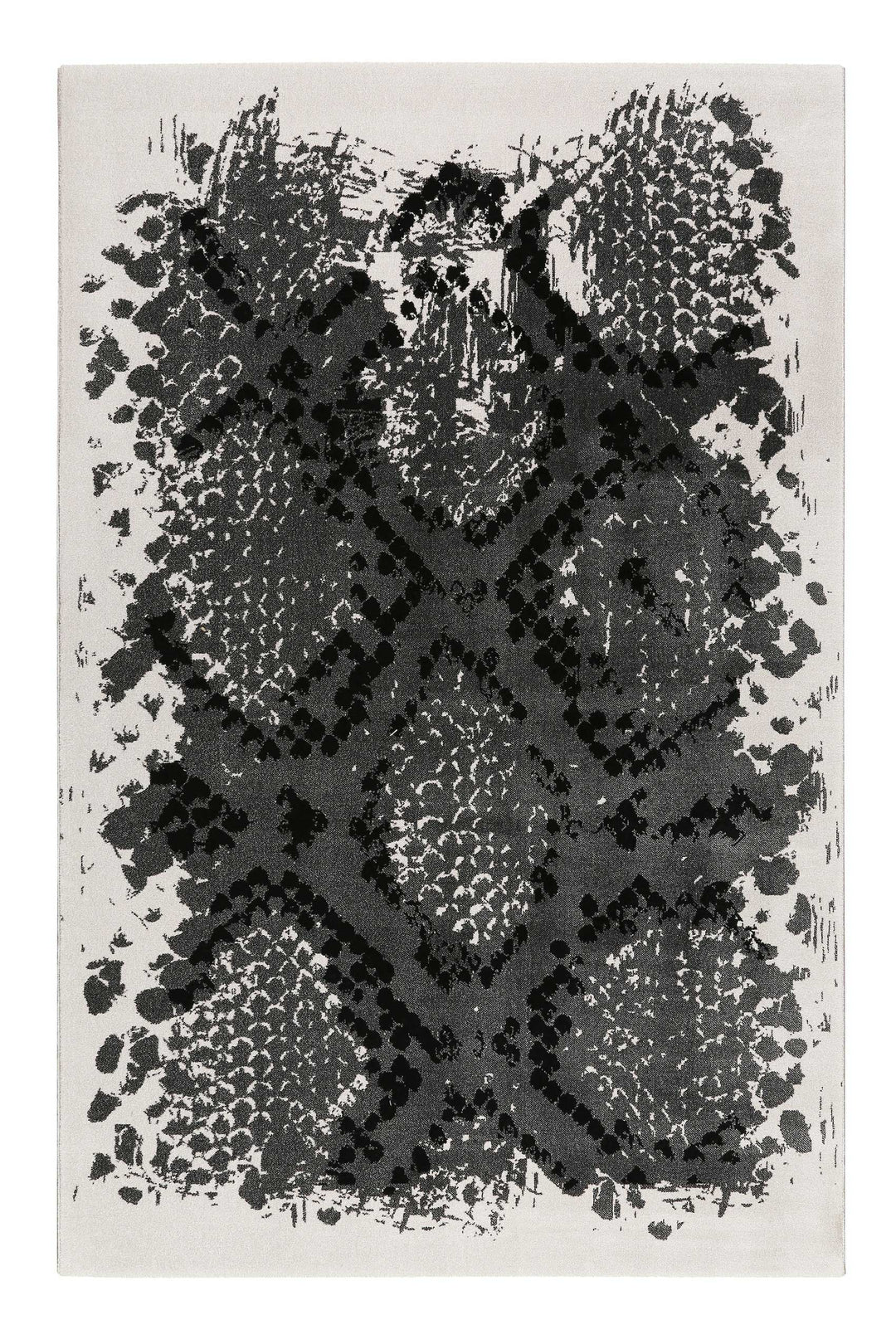 Phyton Teppich grau Kurzflor rechteckig