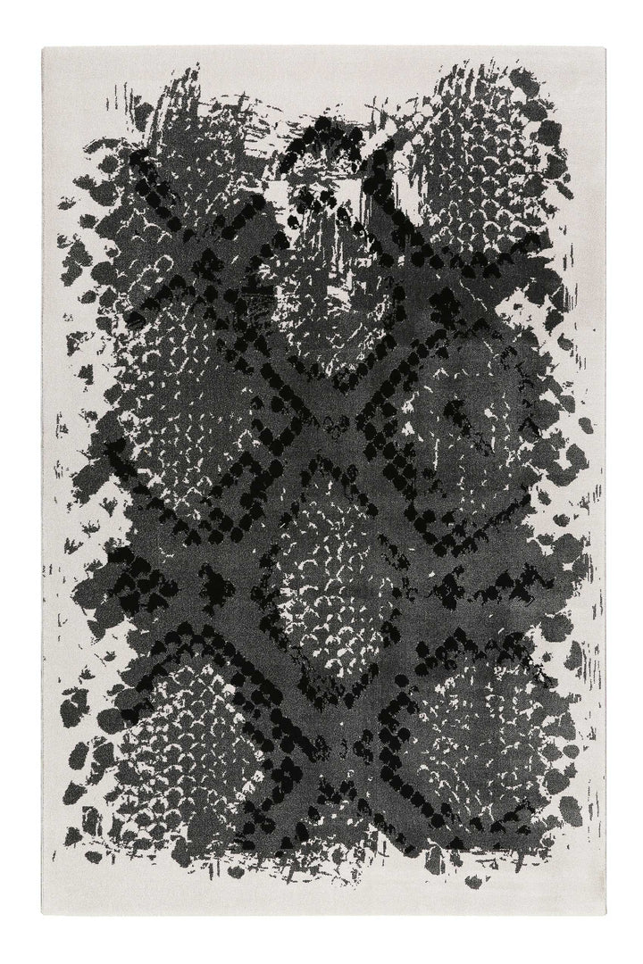 Phyton Teppich grau Kurzflor rechteckig