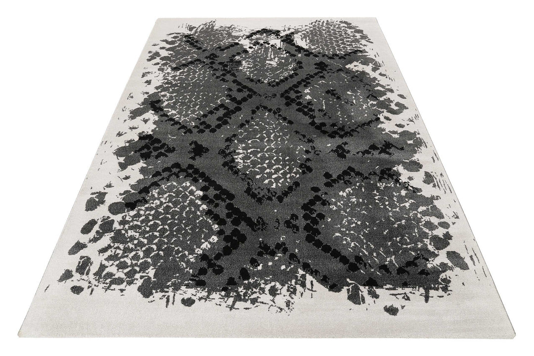 Phyton Teppich grau Kurzflor rechteckig