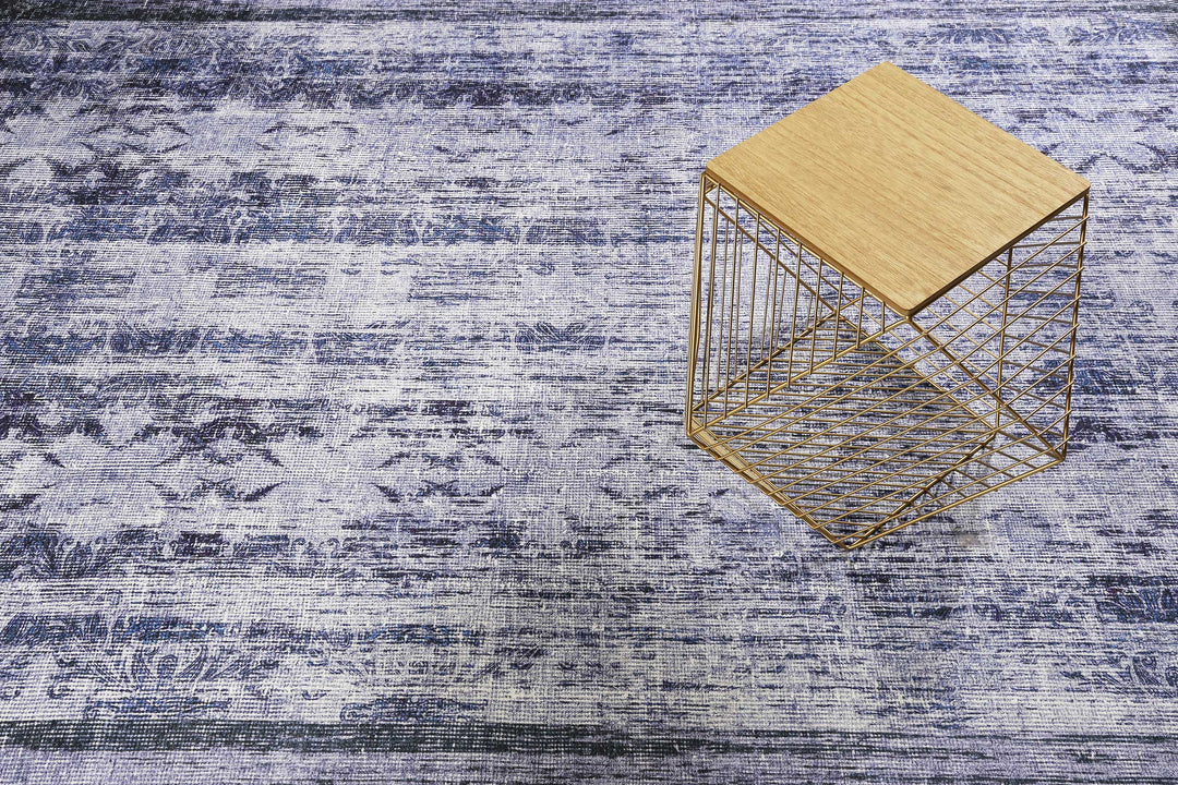 Poolside Teppich blau Kurzflor rechteckig