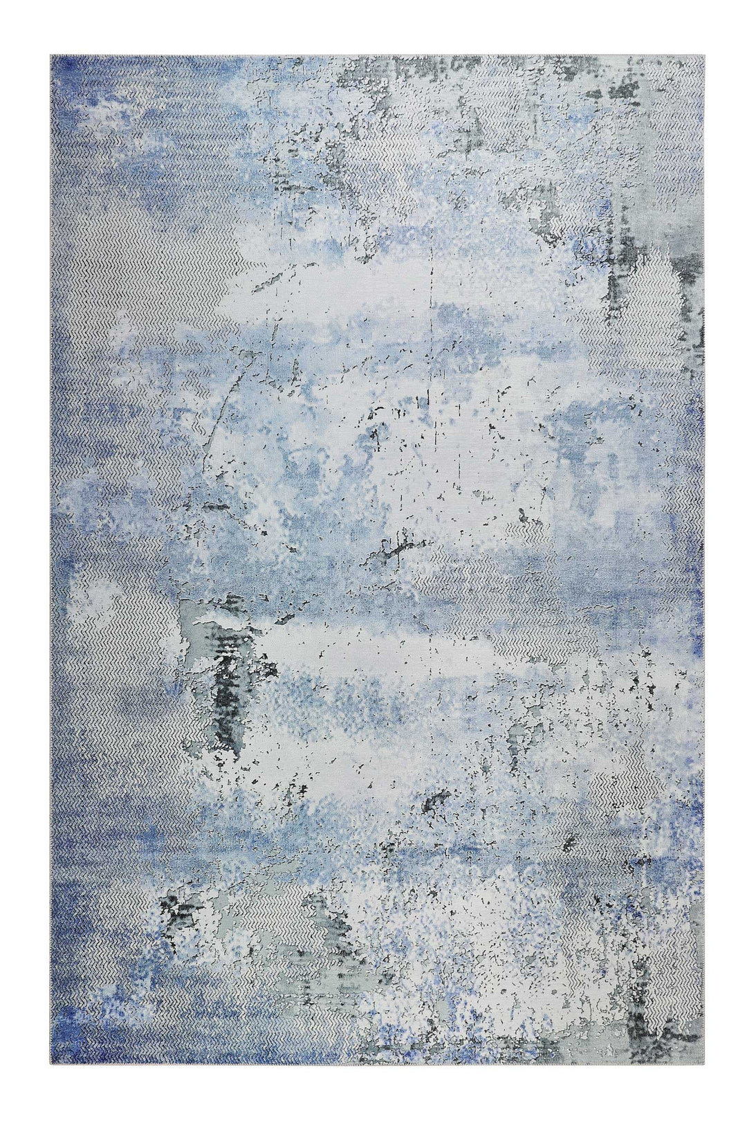 Radiate Teppich blau Kurzflor rechteckig