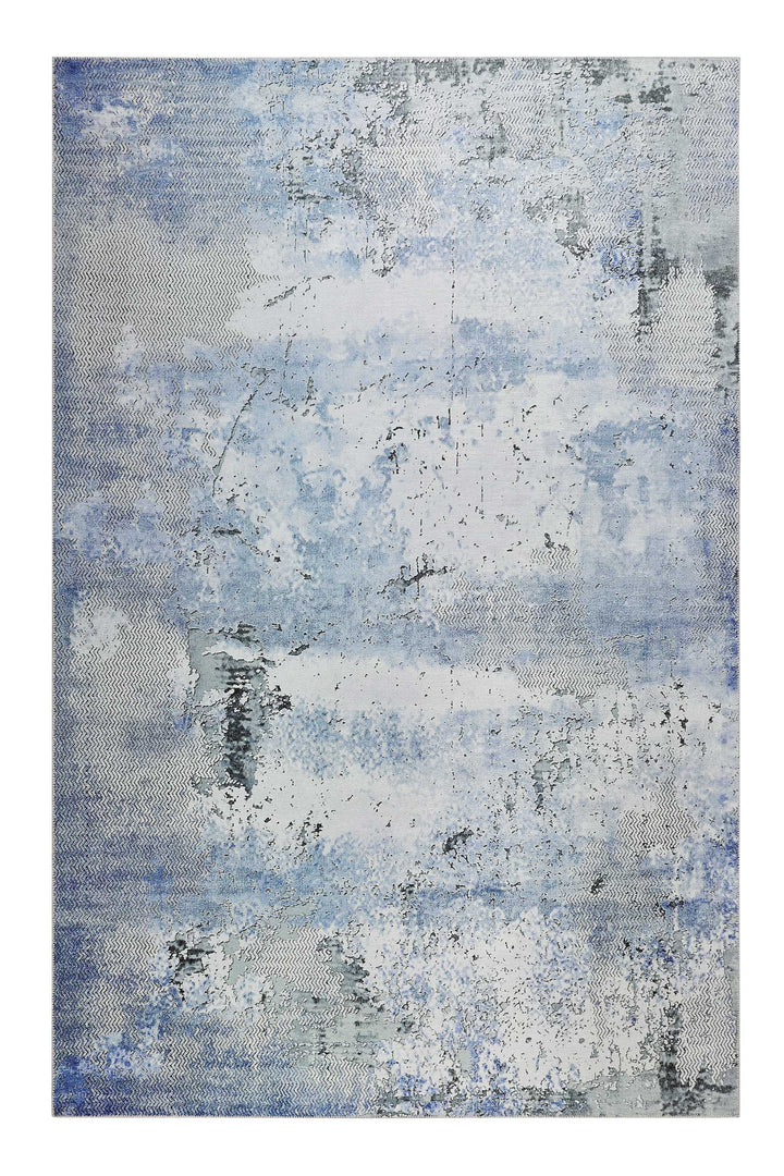 Radiate Teppich blau Kurzflor rechteckig