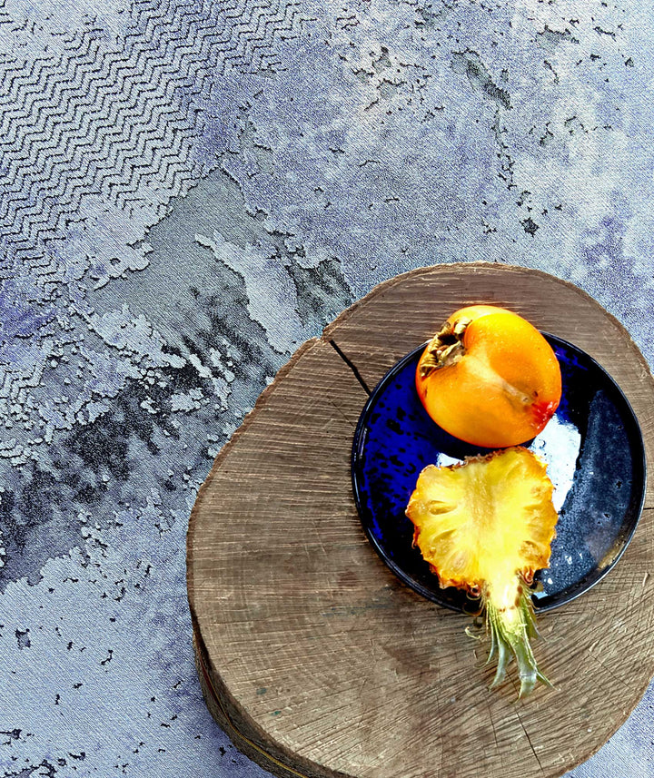 Radiate Teppich blau Kurzflor rechteckig