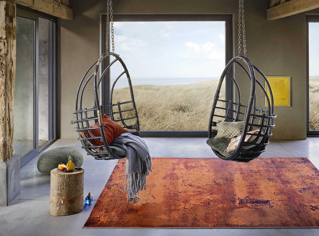 Radiate Teppich rost Kurzflor rechteckig