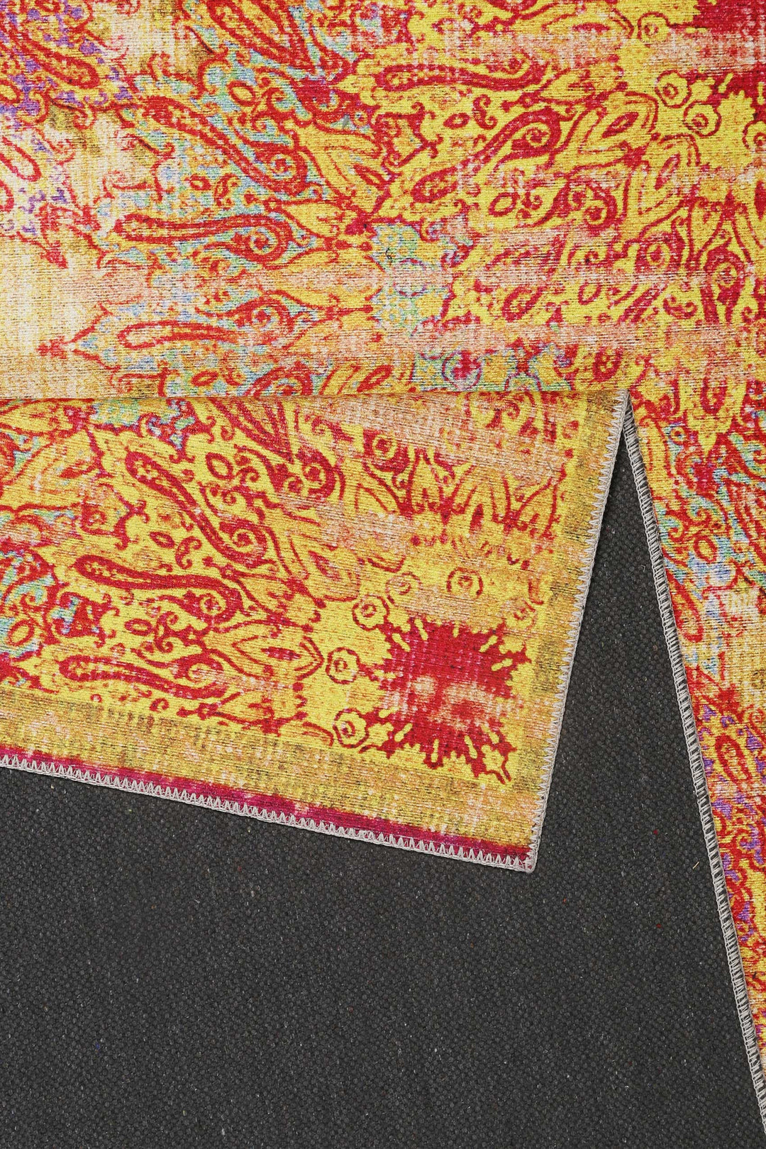 Rooftop Teppich gelb Kurzflor rechteckig