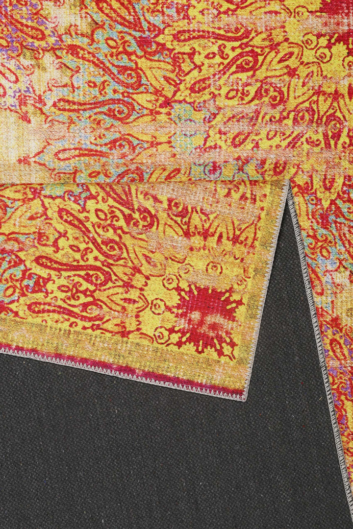 Rooftop Teppich gelb Kurzflor rechteckig