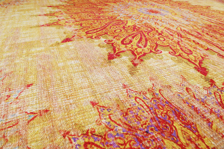 Rooftop Teppich gelb Kurzflor rechteckig