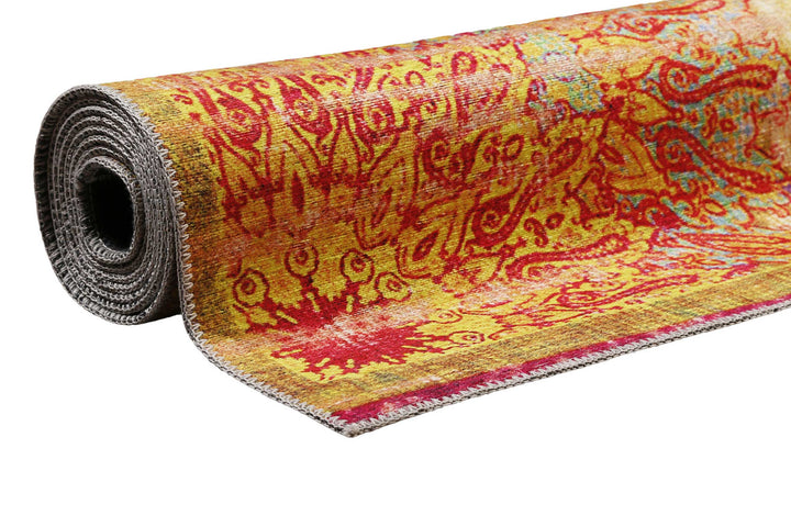 Rooftop Teppich gelb Kurzflor rechteckig