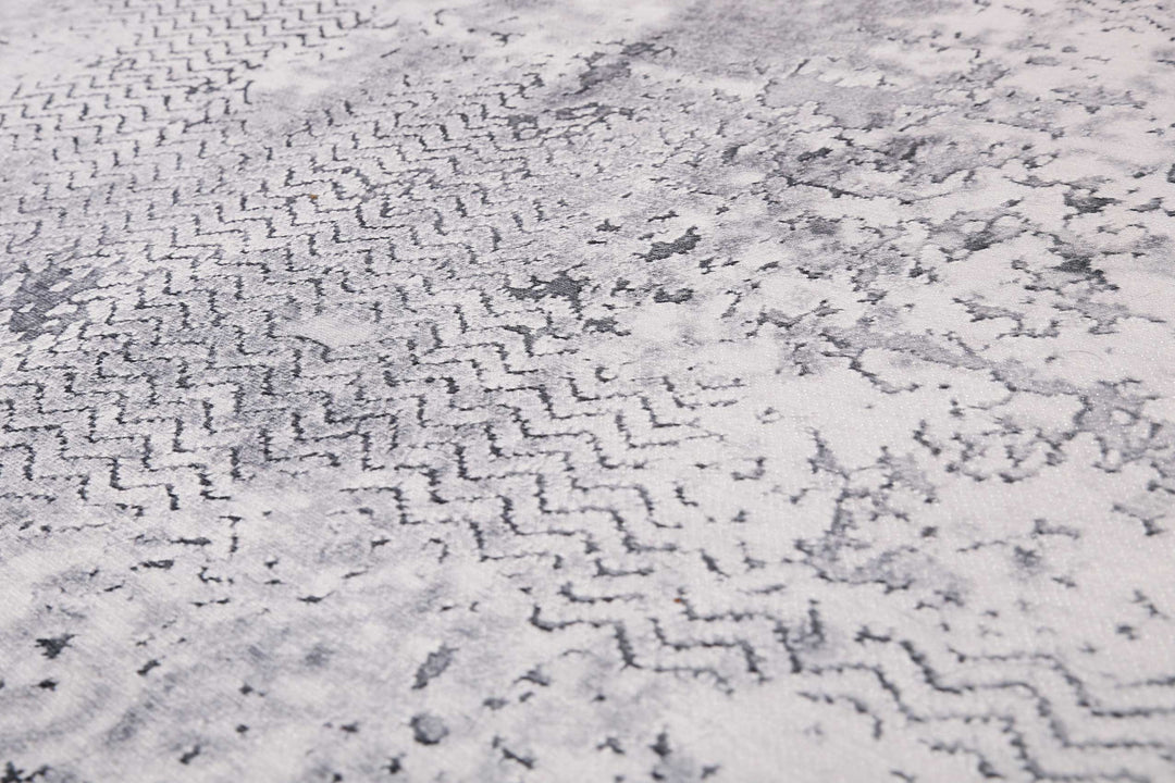 Room 9 Badteppich grau Kurzflor rechteckig