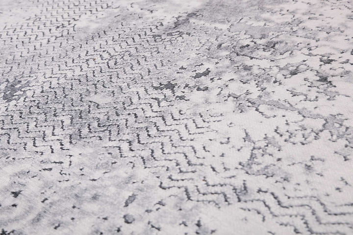 Room 9 Badteppich grau Kurzflor rechteckig