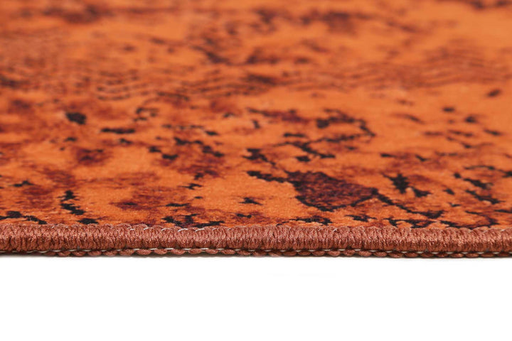 Room 9 Badteppich rost rot Kurzflor rechteckig