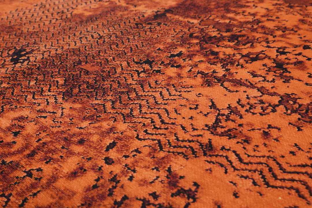 Room 9 Badteppich rost rot Kurzflor rechteckig