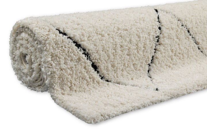 STUDIO two Teppich creme beige Hochflor rechteckig