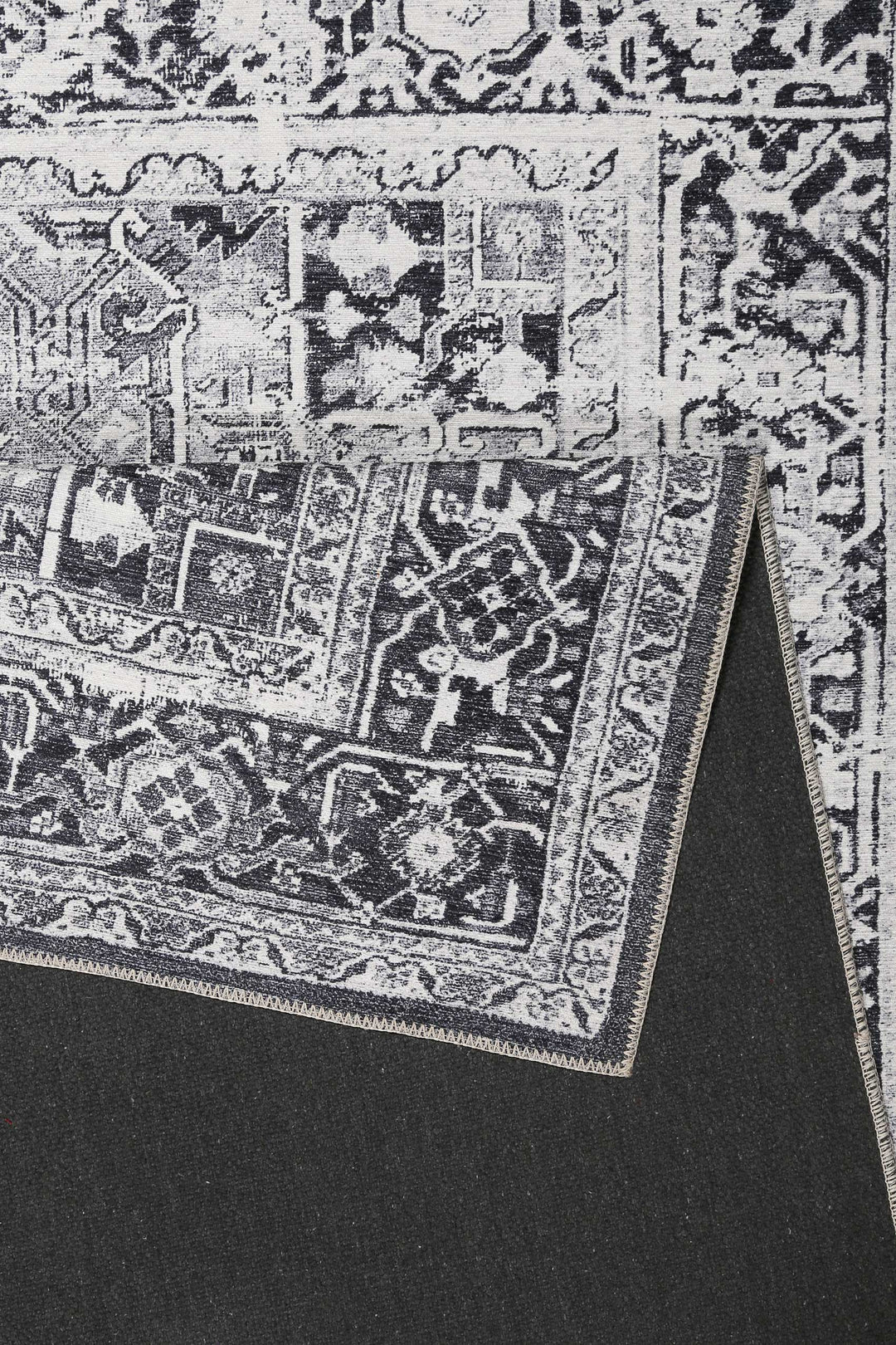 Seelace Teppich grau Kurzflor rechteckig